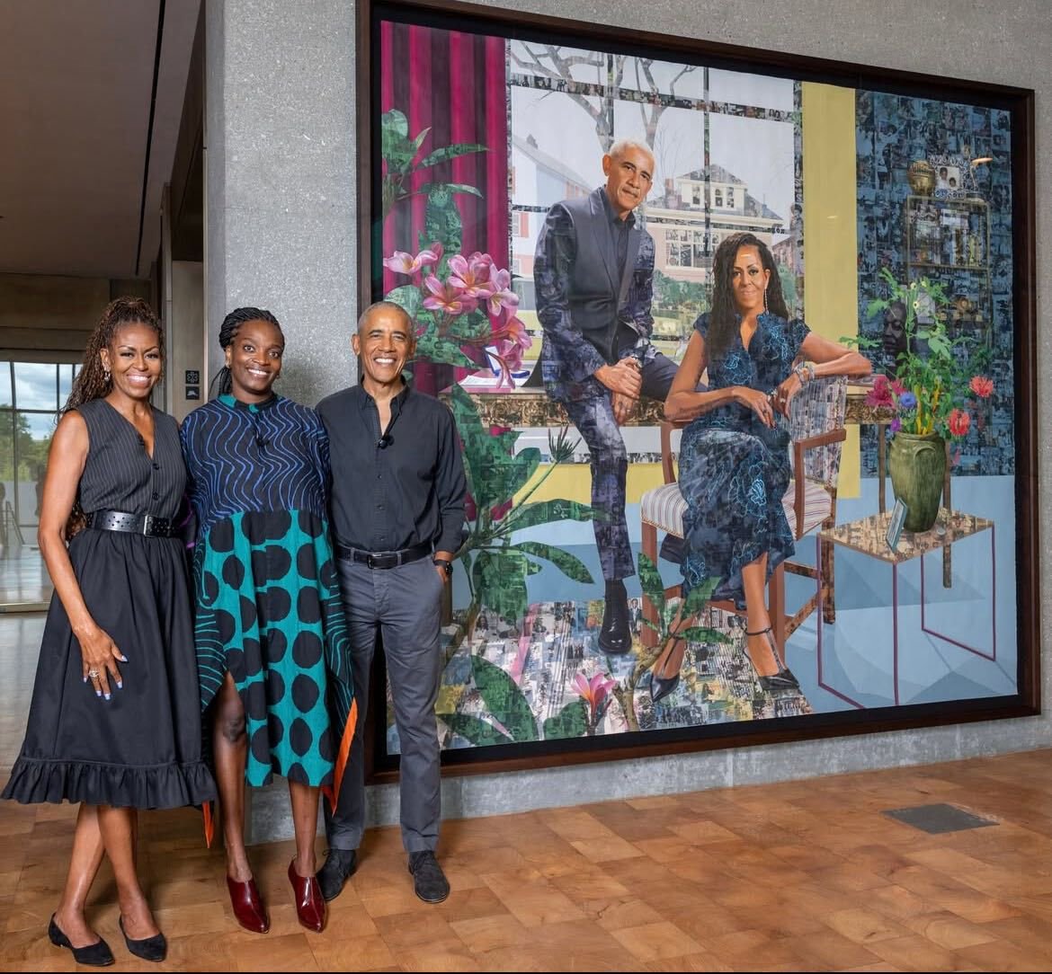 Nigerian-born artist taps memories for Obamas portrait