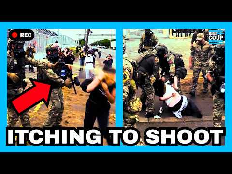 ICE LOSES CONTROL As Protesters Burn American Flag