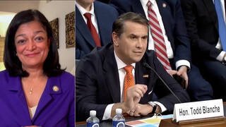 Todd Blanche Is "Not Fit" to Be AG, from Epstein Files to Trump's $1.8B Slush Fund: Rep. Jayapal