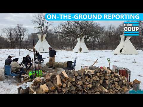 Native Americans Build ICE PROTEST Camp On Top of Former Native Concentration Camp