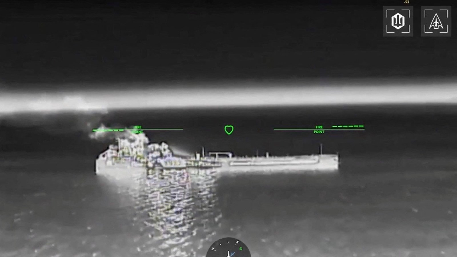 Ukraine strikes Russian vessels in key maritime corridor