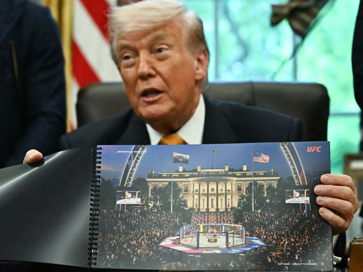 Lawsuit Challenges Legality of Trump’s UFC Event at White House Next Week