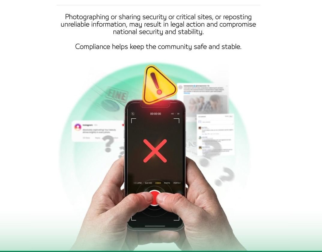 Gulf authorities warn against posting war footage on social media