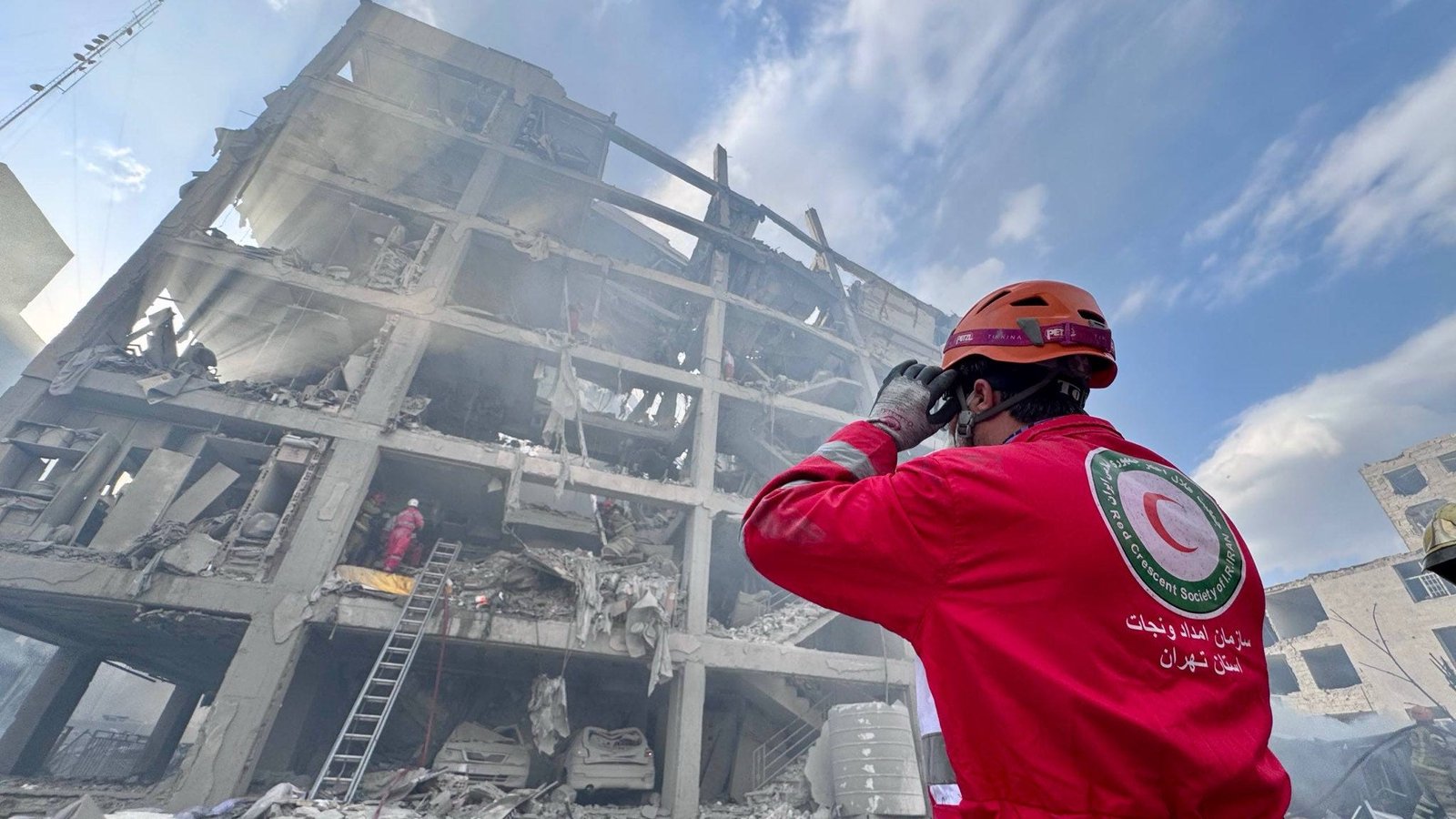 Rescue Efforts in Tehran After a Triple Strike Hit Apartment Buildings, Killing 40