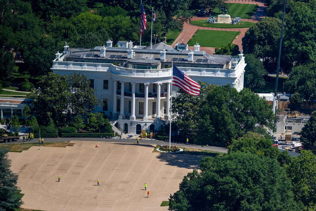 Trump Begins Another White House Renovation Project With No Notice