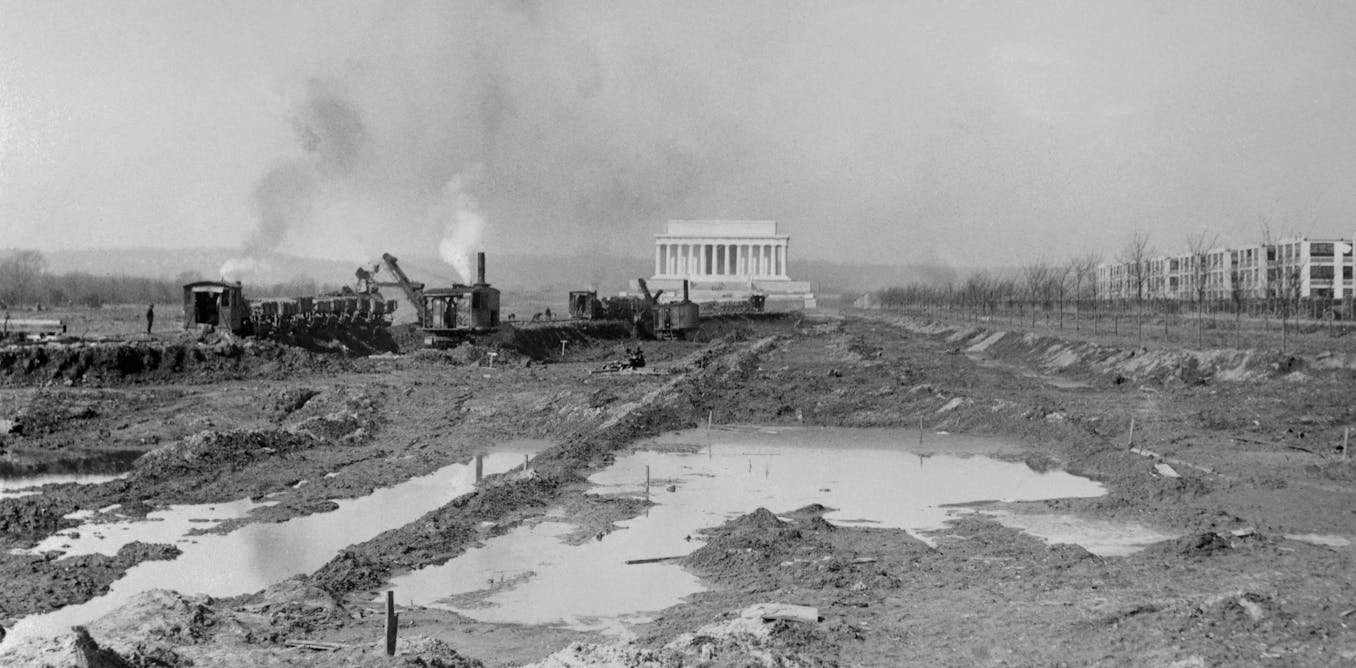 Trump’s slapdash Reflecting Pool renovations stand in stark contrast to years of deliberation and engineering ingenuity that went into its creation