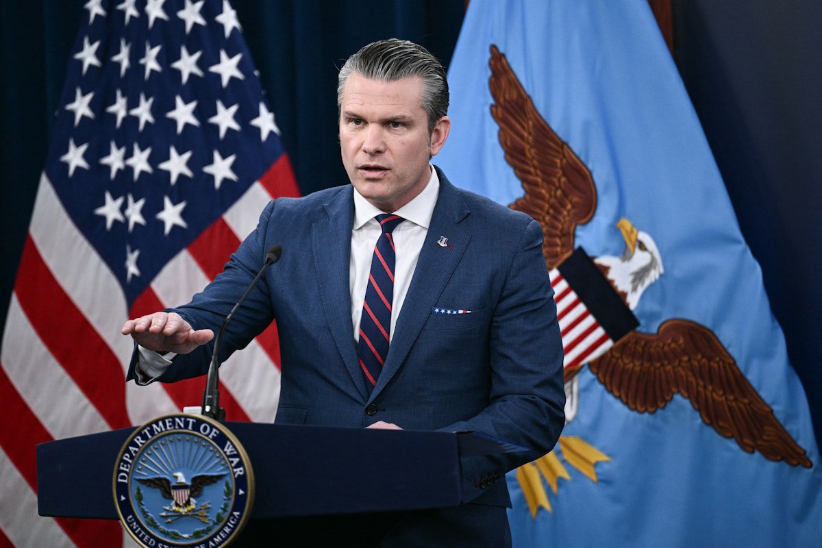 Pete Hegseth Outright Quotes Scripture in Iran War Briefing