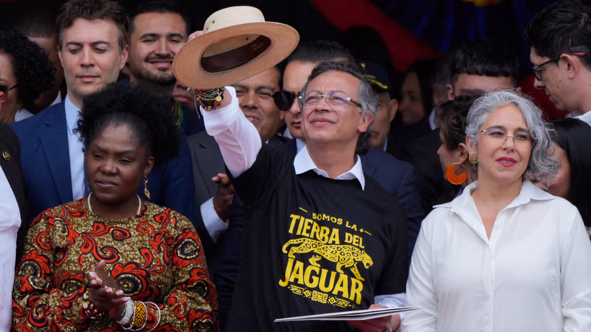 Petro delivers his final speech as President of Colombia
