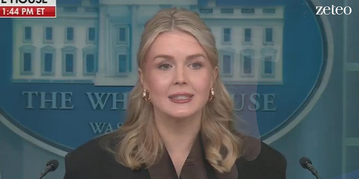 Karoline Leavitt at Her Worst: Lies and Abuse From the Podium