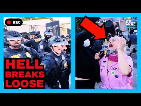 “F*CKING MONSTERS!” Protesters GO OFF a Year After Trump Invasion